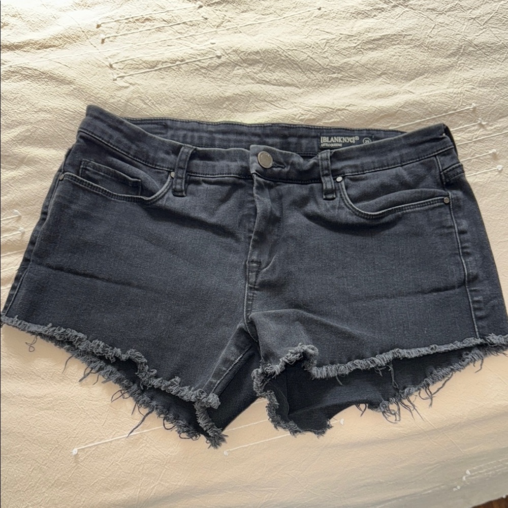 BLANKNYC Black Denim Women's Shorts, size 29